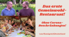 Das erste Gemeinwohl-Restaurant! Ohne Coronabeschränkungen! by krdeutschlandtv